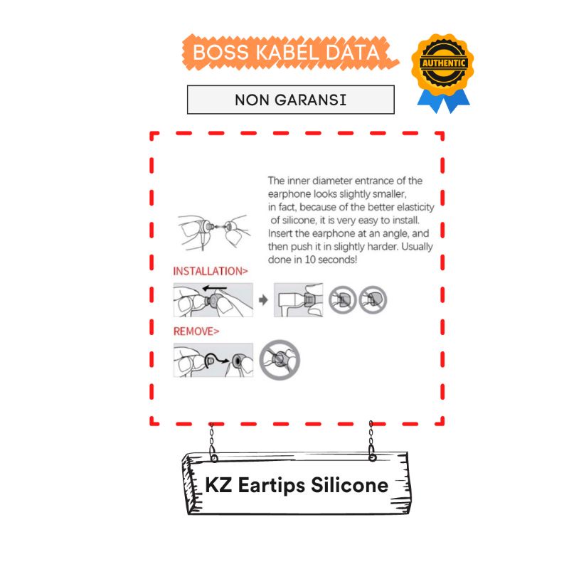 Pelove_Night Kz Eartips Karet Super Soft Isi 3 Pasang Ukuran Sml Original Seperti Bawaan Kz Edx