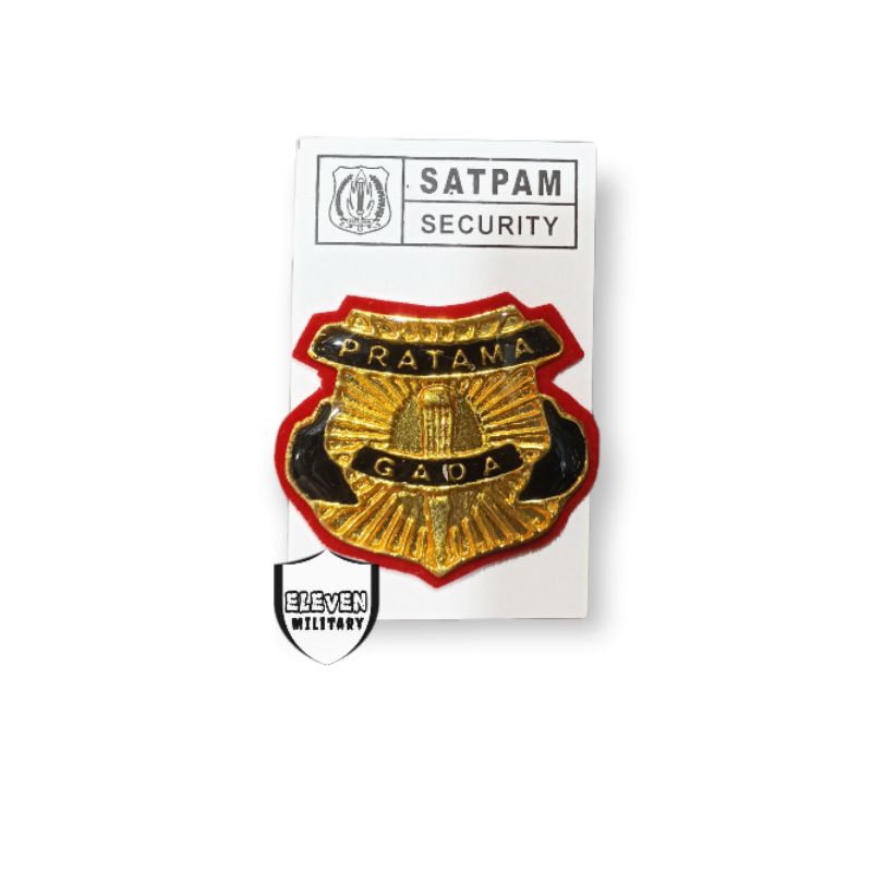 ATRIBUT PIN GADA PRATAMA UKURAN BESAR - PIN SATPAM GADA PRATAMA
