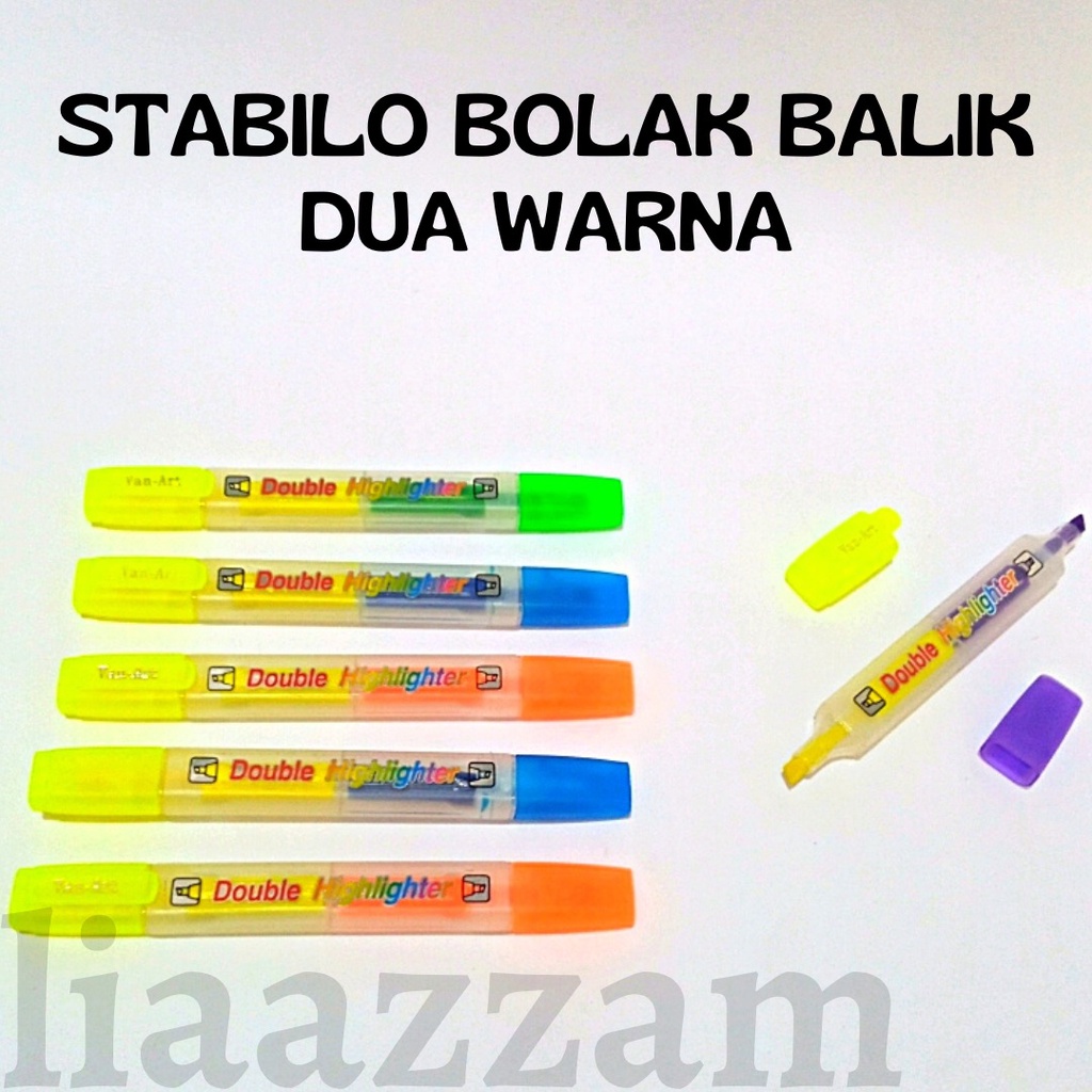 

Stabilo Bolak-Balik / 2 Sisi Warna