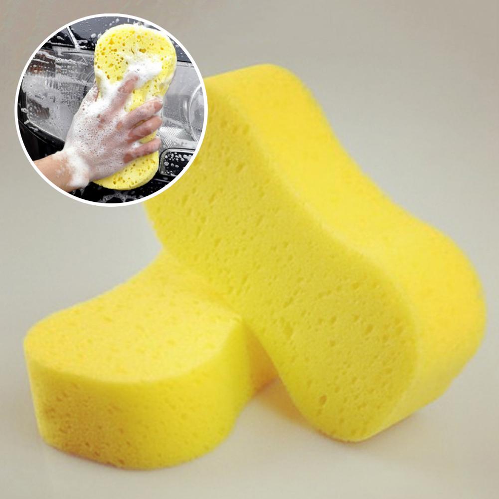 [READY STOCK]  Sponge Busa Cuci Mobil Motor Piring Kuning 8 Busa Foam Wash Tebal Spon