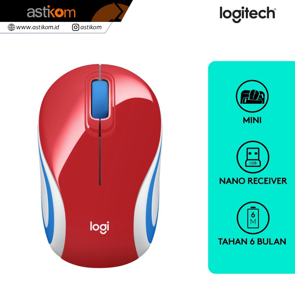 Mouse Wireless Mini Logitech M187 Mouse Mini Wireless