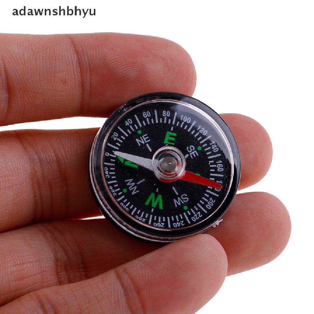 Adawnshbhyu 30mm Mini Compass Camping Hiking Outdoor Travel Navigasi Liar Alat Survival