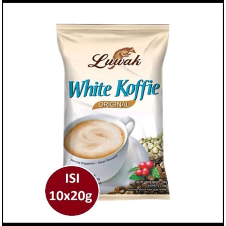 

Luwak White coffee 20gr 1 renteng isi 10 sachet