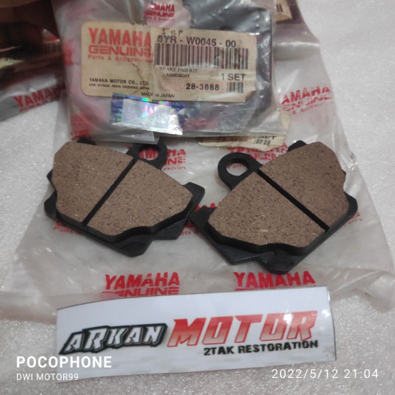 DISCPAD KAMPAS REM DEPAN 3YR FORCE ONE F1 FIZ ORIGINAL NOS