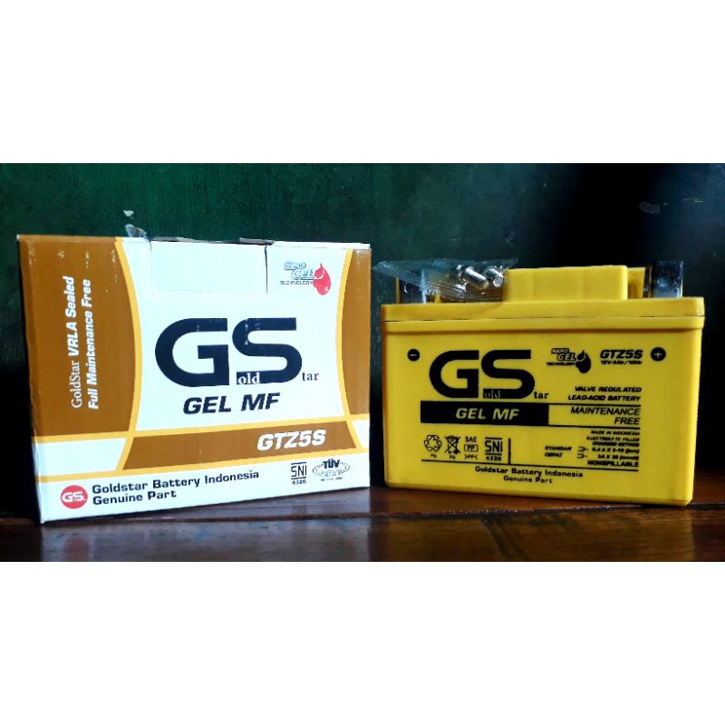 Aki Motor GS Gold Star Honda Scoopy, Spacy, Beat, Vario, Supra X 125