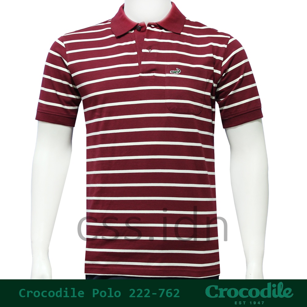 Kaos Kerah Polo Slim Fit Pria Crocodile 222-762