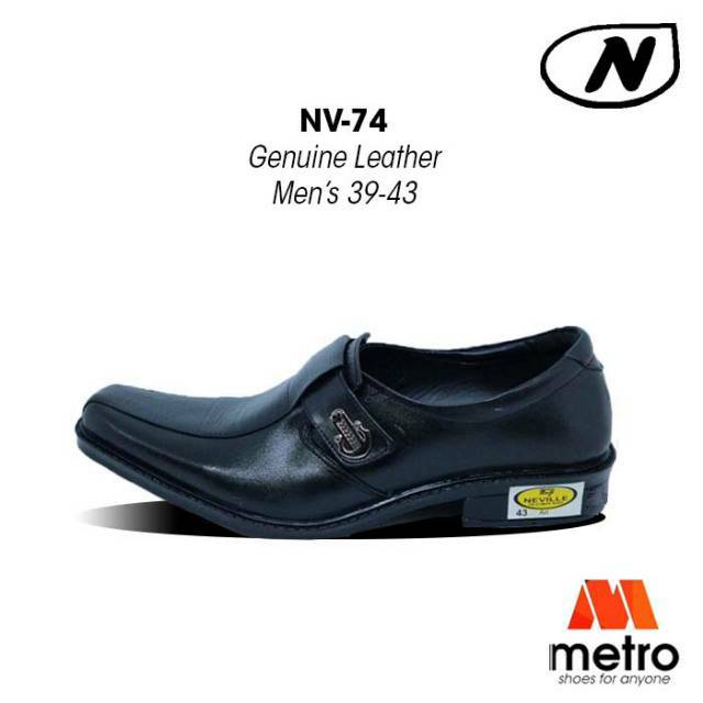 SEPATU - SEPATU PRIA - SEPATU PANTOFEL KULIT ASLI PRIA NEVILLE ART-74 UKURAN 39-43
