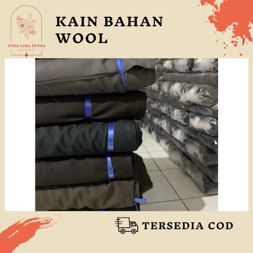 Kain wool import Celana dan Jass PDH Dinas Kantor dll 1 meter