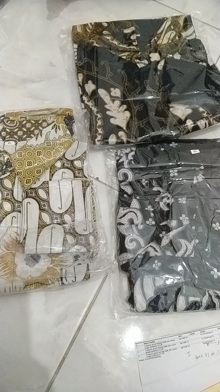 Trolistore Grosir Kemeja Batik Pria Cowok Lengan Panjang Kj Kjp