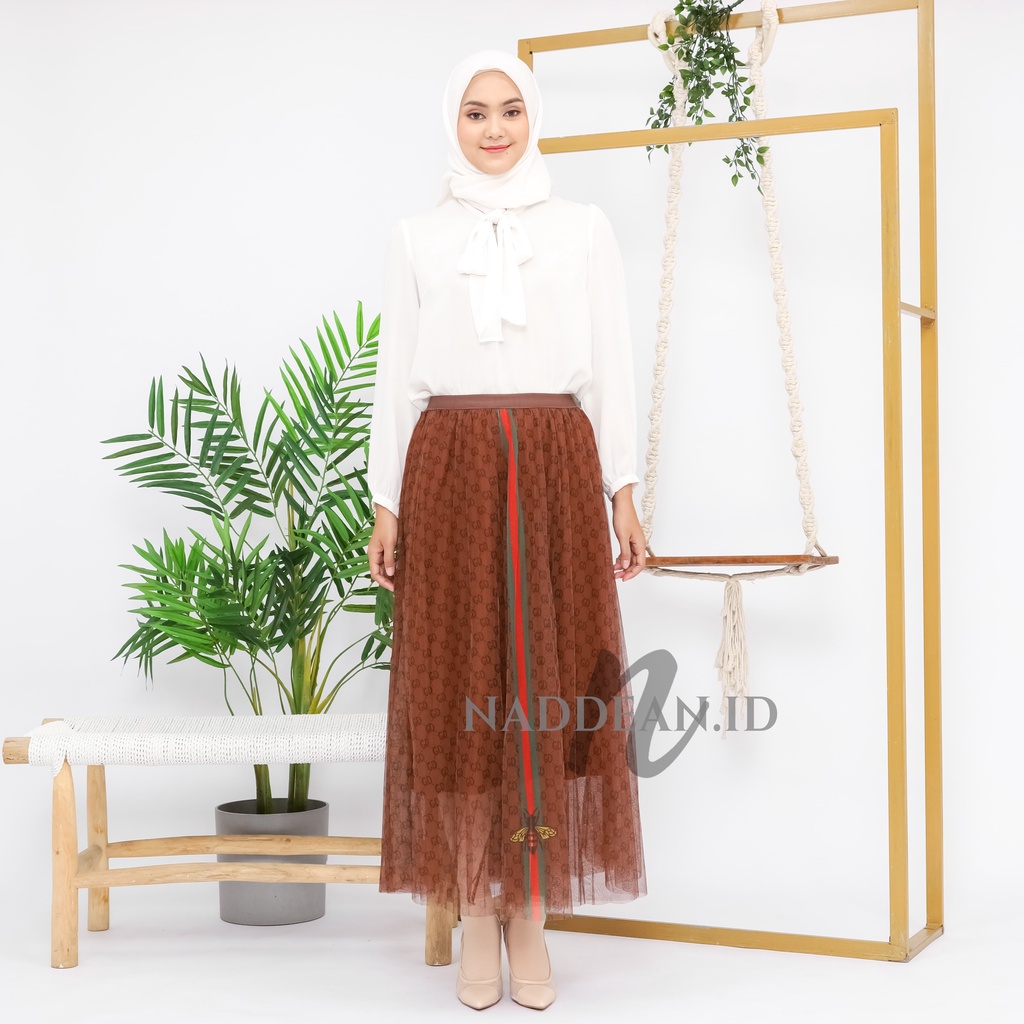 Rok Tutu Import/ Maxi Skirt Motif G*cci