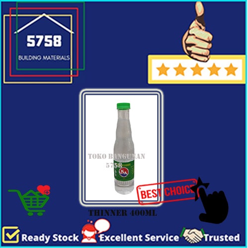 

Thinner Thiner Tiner Pengencer Campuran Cat Minyak Botol Plastik 400ml