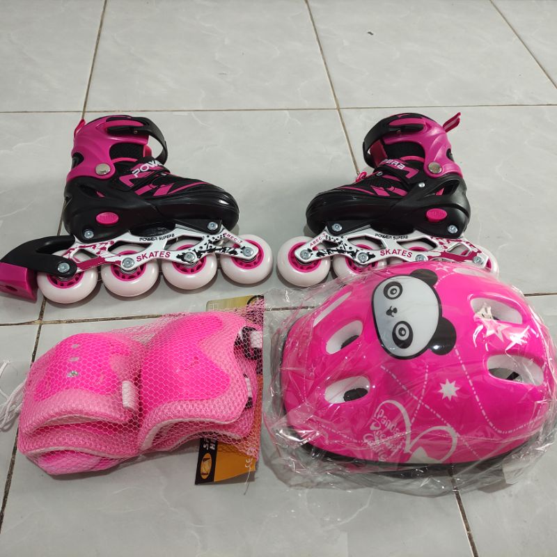 PROMO Sepatu Roda Anak Inline Skate bisa BAJAJ komplit with DEKKER // TERMURAH RODA TIGA