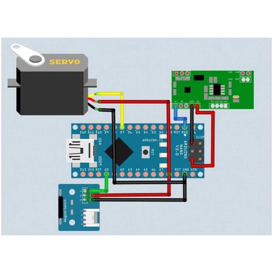 RDM6300 RF Module 125 KHz RFID Card Reader Module