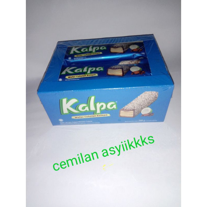 

kalpa wafer coklat kelapa /wafer kelapa /isi 12 bungkus x 24g