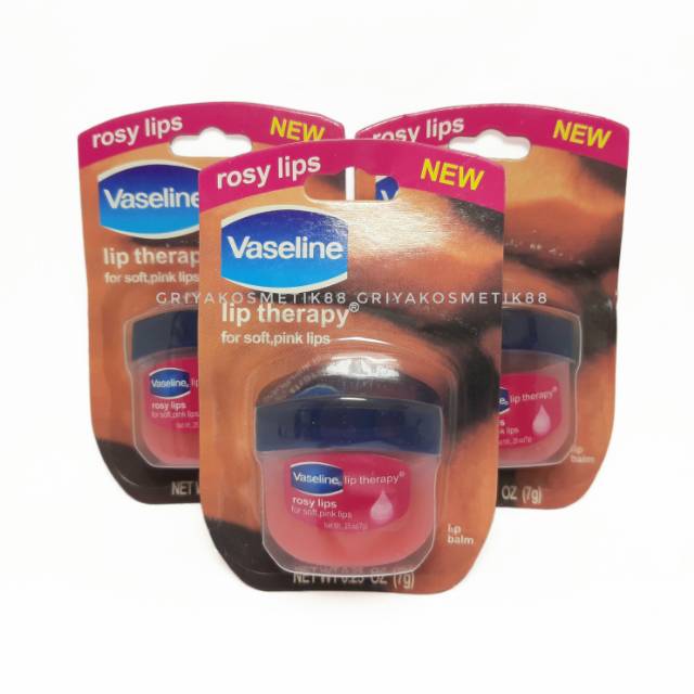 Vaseline Lip Therapy Rosy Lips 7gr Pelembab Bibir Shopee Indonesia