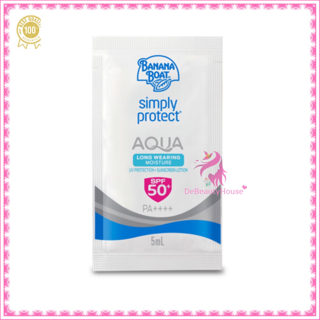 BANANA BOAT SIMPLY PROTECT AQUA LONG SUNSCREEN (SACHET)