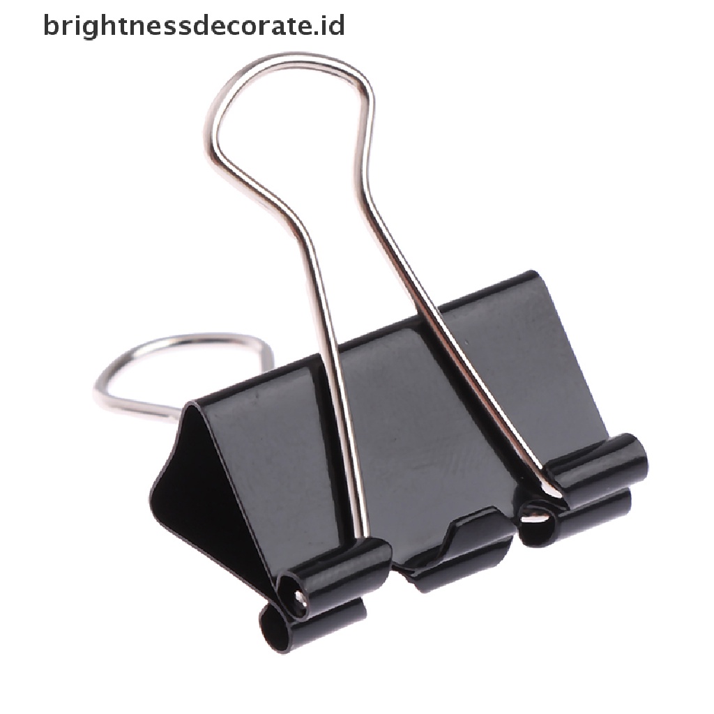 [birth] 10 pcs Black Metal Binder Clips Notes Letter Paper Clip Binding Securing clip [ID]