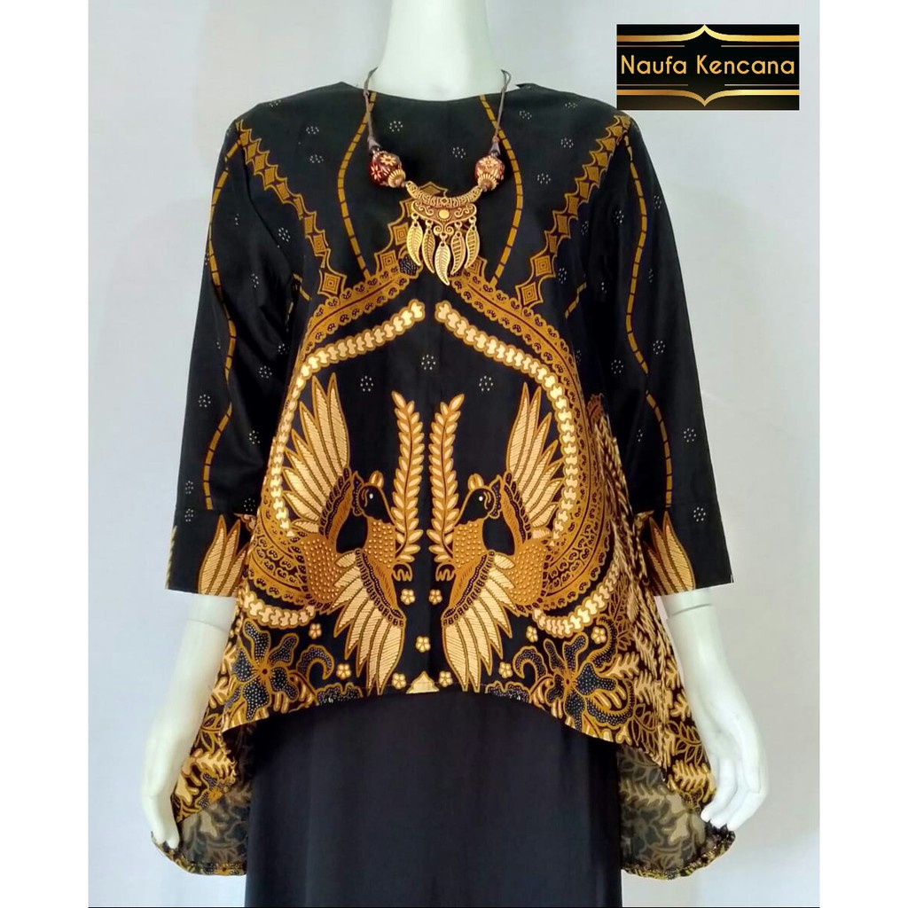  BAJU  BATIK WANITA LAPIS TRIKOT BLUS BATIK Shopee  Indonesia