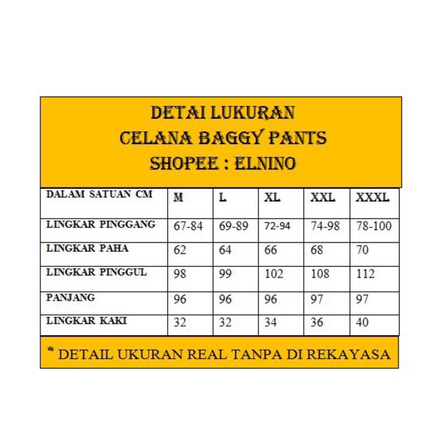 Celana Ukuran 30 Untuk Berat Badan Berapa