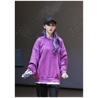 SWEATER OVERSIZE KOREAN STYLE NOONA CHU STYLE BAHAN FLEECE KATUN