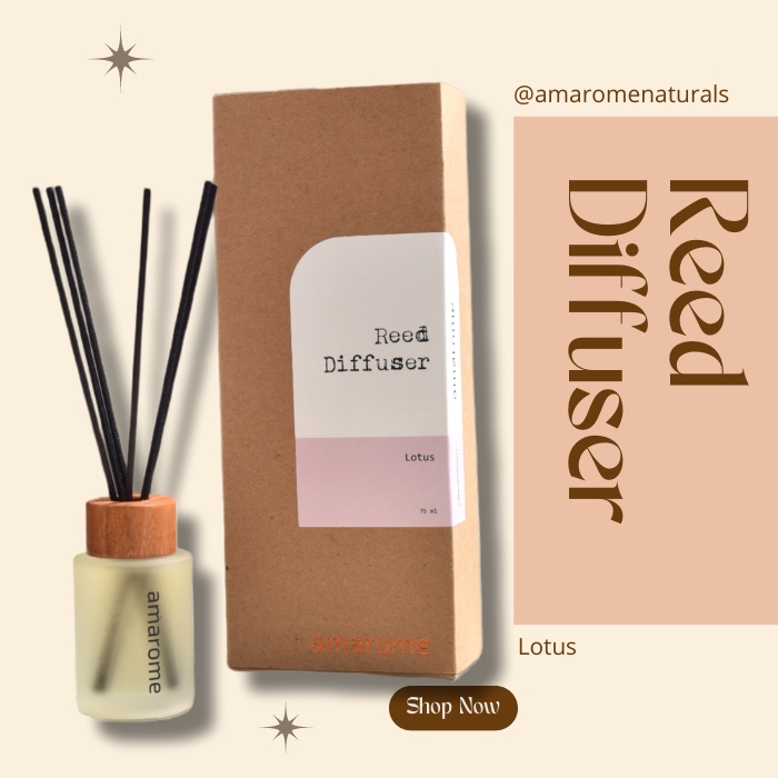 Amarome Reed Diffuser 75ml | Pengharum Ruangan | Parfum Ruangan | Pewangi ruangan