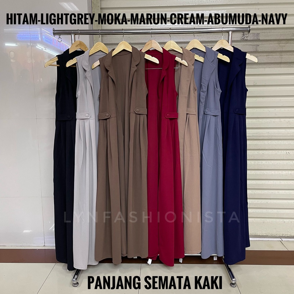 LYNFASHIONISTA-LONG CARDIGAN WANITA/OUTER PANJANG MUSLIM/CASSANDRA-8