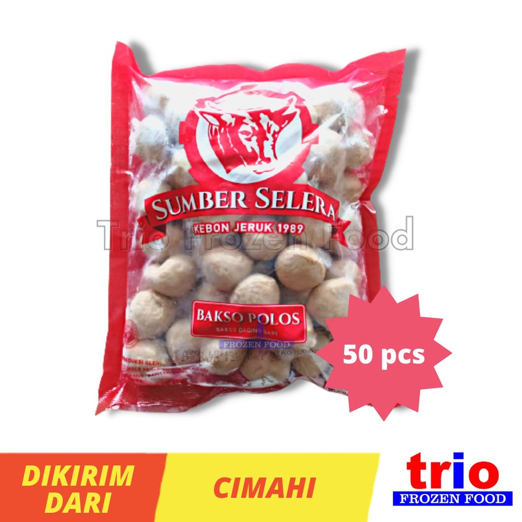 Jual Sbr Selera Bakso Sapi Polos 50pcs Shopee Indonesia