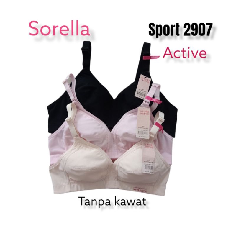 Harga promo bra sorella active no kawat UK 34/35/38/40 Cup b.c