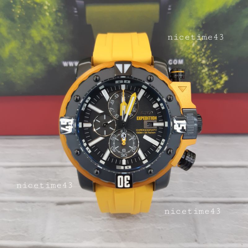 jam tangan pria original exp expedition e302m yellow