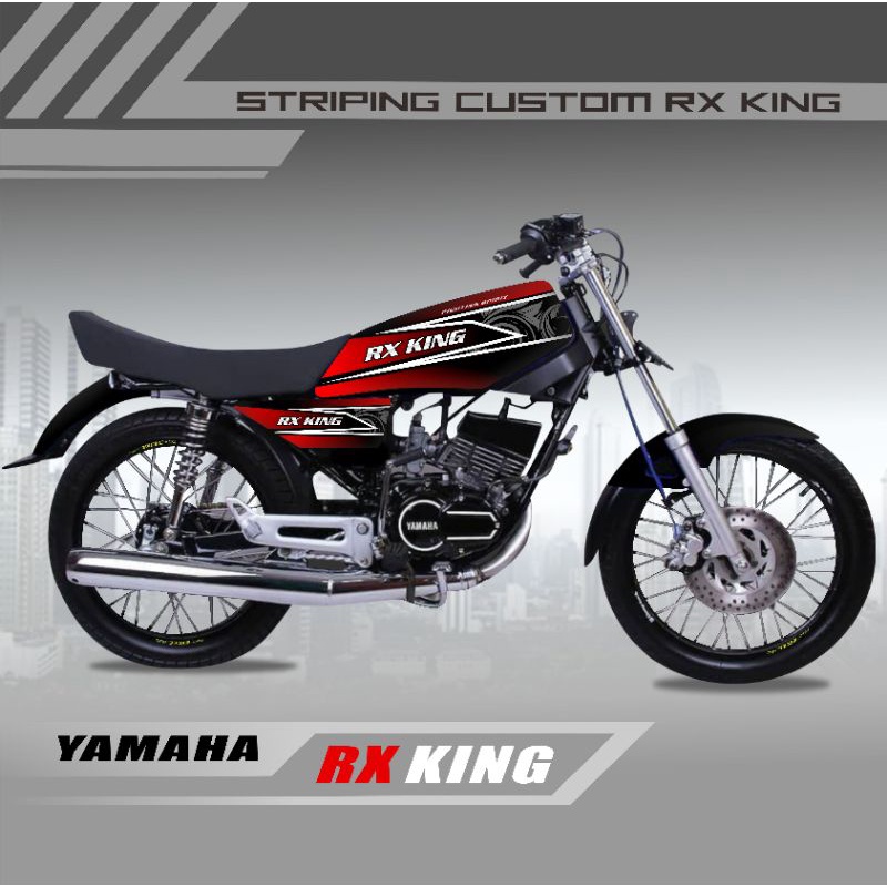 Striping RX KING variasi Stiker RX KING Merah 1 set