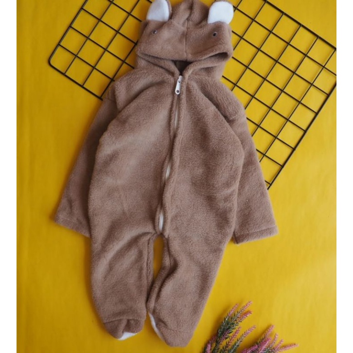 jumper bayi tebal lembut 3-9 bulan