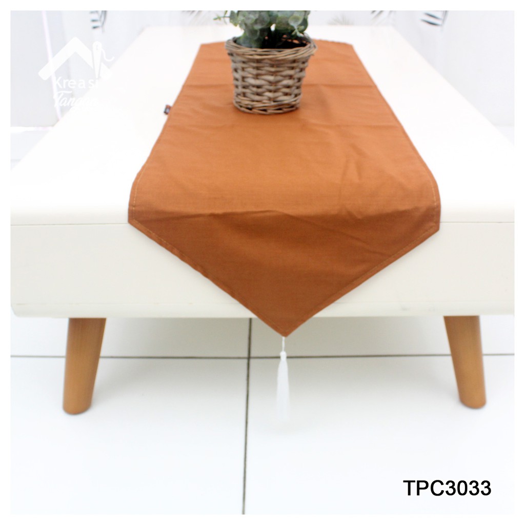 Taplak Meja Polos Table Runner POLOS Ukuran 105x30 &amp; 150x35 (TPC3033)