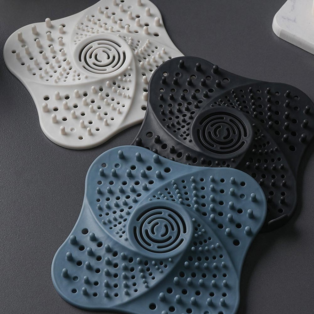 Tutup lubang pembuangan shower anti mampet anti rambut anti kotoran tersumbat kamar mandi PAWACA Penutup Lubang Pembuangan Air Anti-Blocking Filter Cover SJ224 Anti-blocking Hair Catcher Hair Stopper Plug Trap Shower Floor Drain Covers Sink Strainer