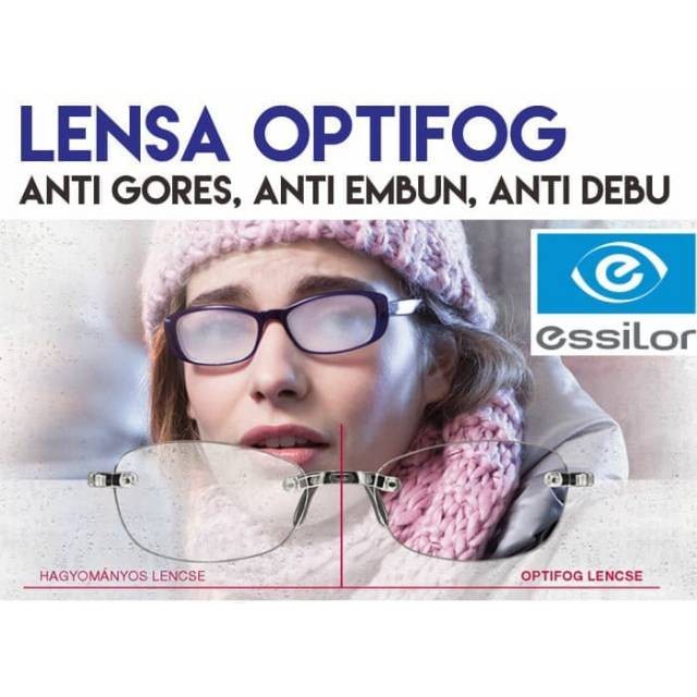 Jual Lensa Minus Anti Embun Lensa Optifog Crizal Essilor Garansi Tahun Shopee Indonesia