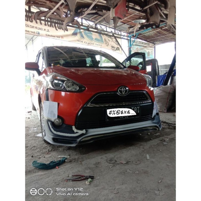 bodykit sienta toyota sienta bamper BODYKIT TOYOTA SIENTA ZEUS -- bahan duraflex, PNP, dan Grade A