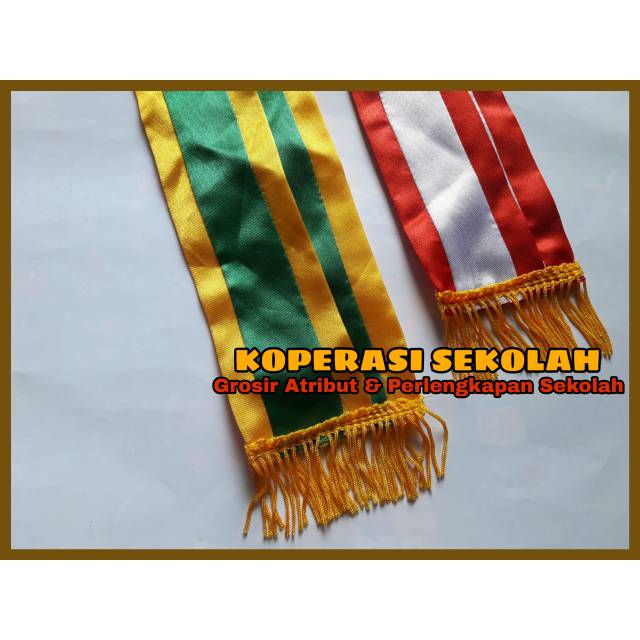 Kalung Wisuda / Samir Kain Satin Wisuda Grosir Murah - Atribut Sekolah