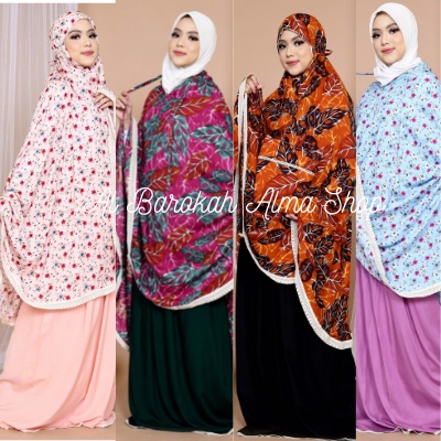 Mukena Bali Jumbo Remaja Dewasa Travelling 2 in 1 Rayon Premium