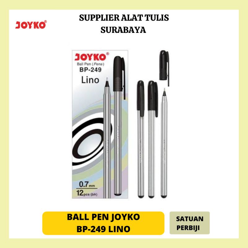 

PULPEN / BOLPOIN / BALLPOINT LILIN JOYKO BP-249 LINO HITAM ORIGINAL PER PCS TERMURAH BEST SELLER!!