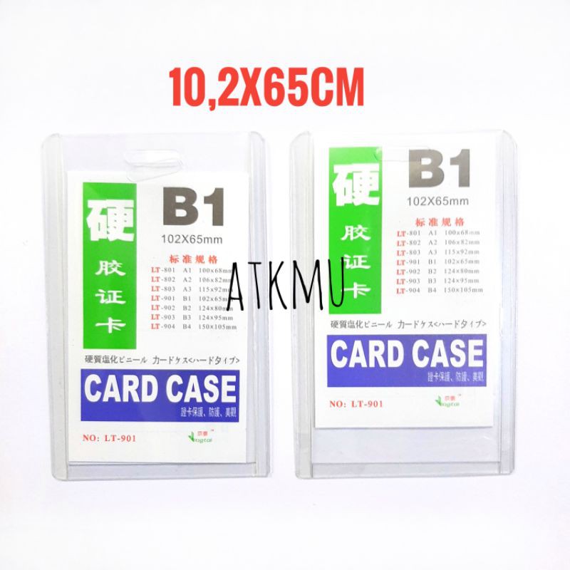 

[ISI 20] Card Case / Name Tag B1 10,2 x 65cm LT 901 Bening Plastik Kaku