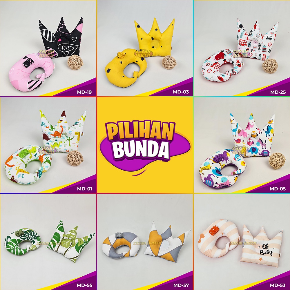 Bantal Peyang Mahkota + Bantal Dot Bayi / Bantal bayi