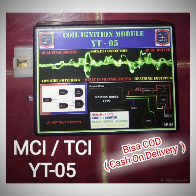 TCI - MCI dual power modul seri YT-05 untuk mobil berplatina atau CDI