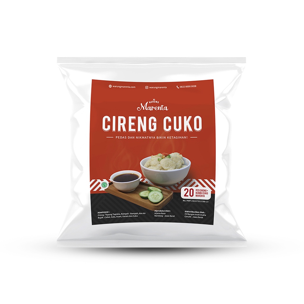 

Warung Marenta Cireng Cuko Cemilan Crispy Bumbu Pedas / Manis (250gr)