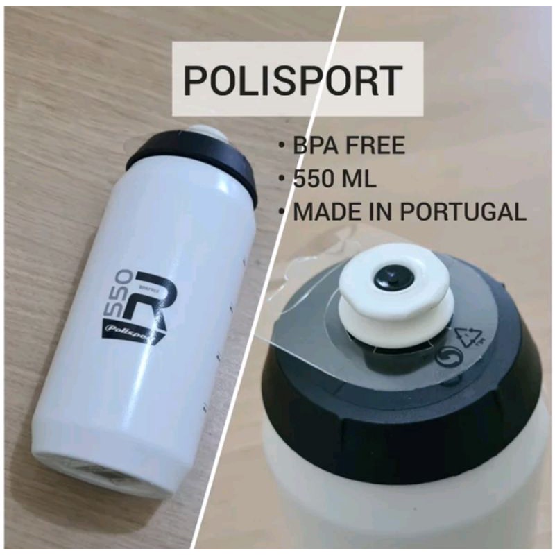 Botol Minum Sepeda Polisport Yellow blue red white Black cap 550 Ml Bpa Free Bottle R550 Screw Cap sepeda mtb seli roadbike lipat road bike minion gravel