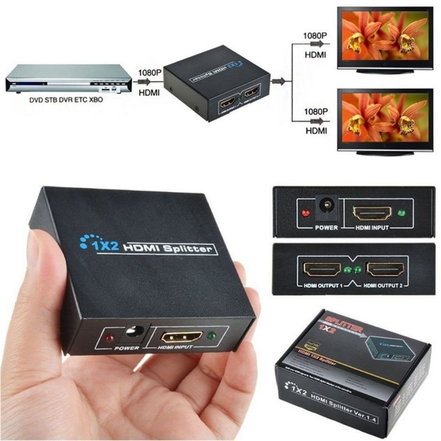 HDMI Splitter 1x2 v1.4D ViewHD - Black