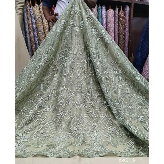 KAIN TULLE SAPTO MOTIF ELISAB | BAHAN TILLE SAPTO MOTIF ELISAAB