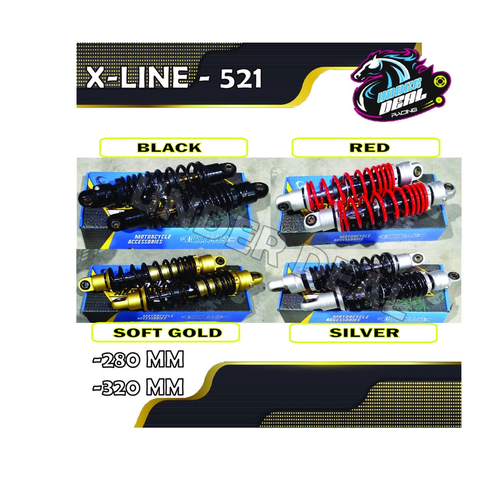 XLine Shock 527 Tiger Gl CB 320 MM dan Jupi z Fizr 280 MM