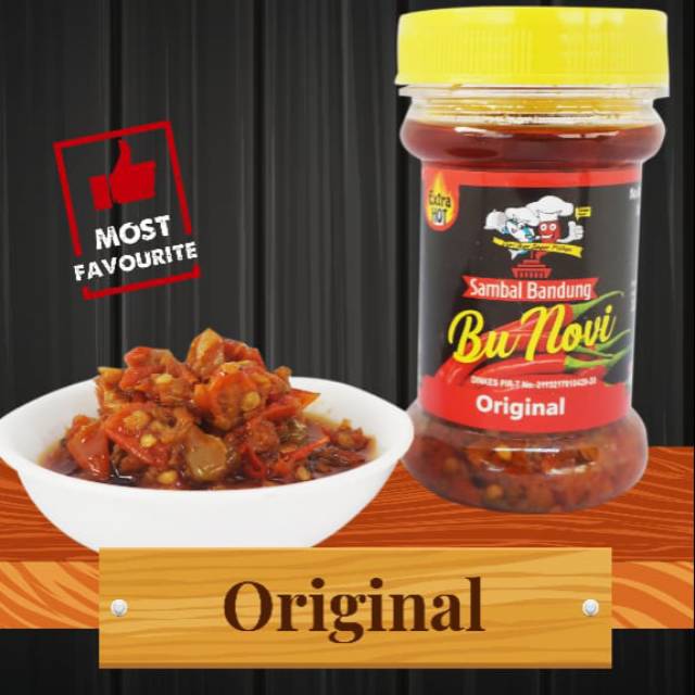 

Sambal Bandung BuNovi original bawang