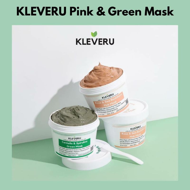 KLEVERU PINK &amp; GREEN MASK 120gr