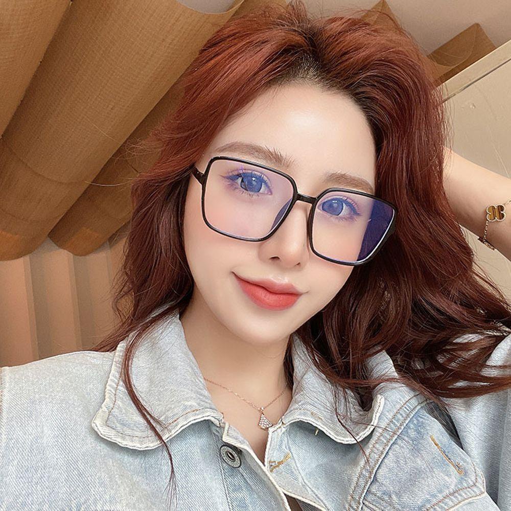 Mxbeauty Kacamata Anti-Cahaya Biru Vintage Vision Care Warna Jelly Fashion Big Square Eyewear