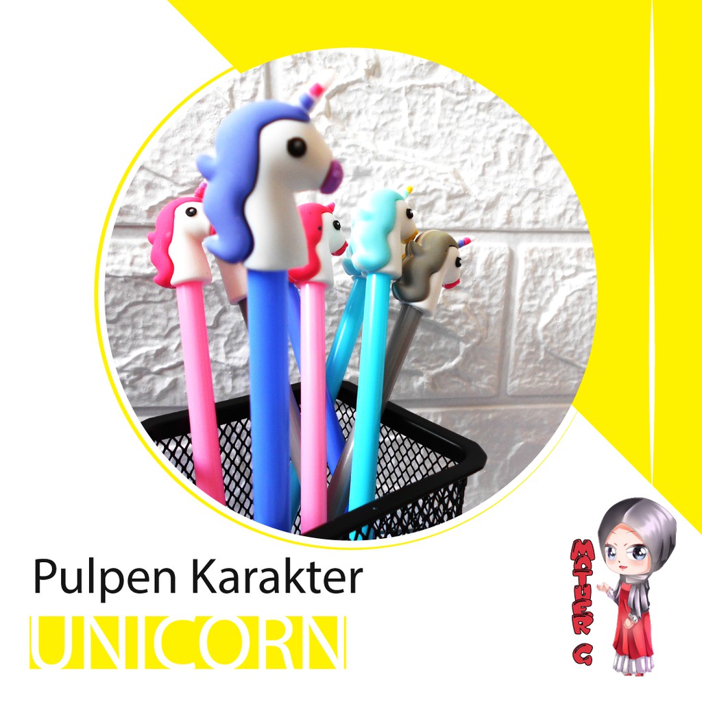 

Unicorn Pulpen Gel Karakter | High Quality - MOTHER G